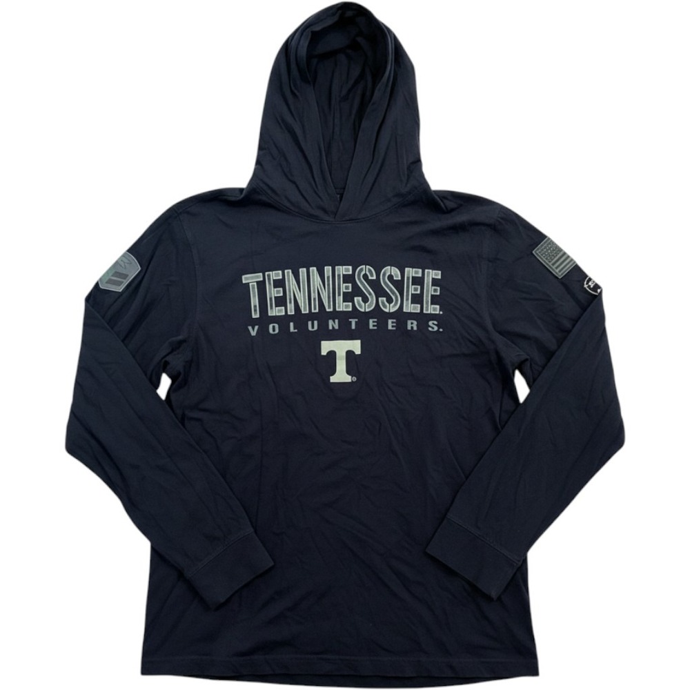 Tennessee Volunteers Men's XL Black USA Military Long Sleeve Hoodie Shirt